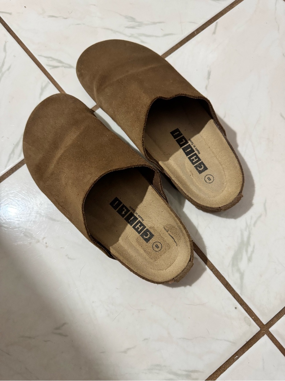 CHILLI Brown Suede Slip-On Mules - Picture 2 of 5